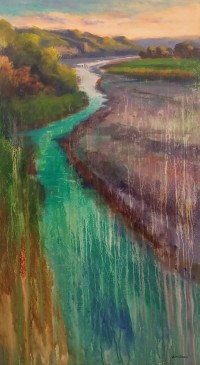 Tahir Bilal Ummi, 24 x 48 Inch, Oil on Canvas, Landscape Painting, AC-TBL-105
